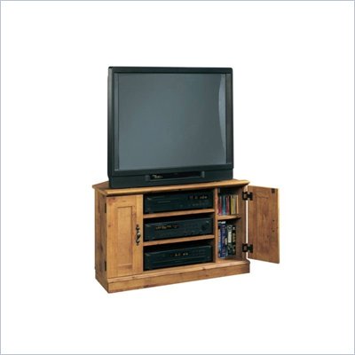 Bishop Pine Wood Corner TV Stand