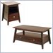Winsome Angolo Coffee Table and Accent Table Set in Walnut