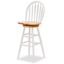 Winsome Windsor 30 Swivel Bar Height Stool in White