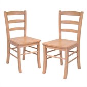Winsome Hannah Dining Wood Side Chairs in Light Oak Finish (Set of 2)