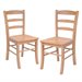 Winsome Hannah Dining Chairs in Light Oak (Set of 2)