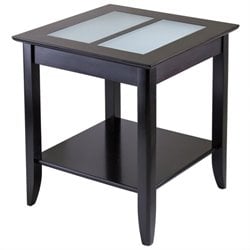 Winsome Syrah Solid Wood End Table in Espresso