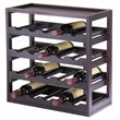 Winsome Kingston Modular and Stackable 20 Bottle Wine Cubby in Espresso