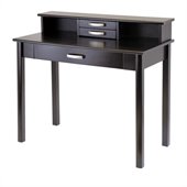 Winsome Liso Computer Desk with Hutch in Dark Espresso