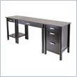 Winsome Liso Computer Desk with Printer Table and File Cabinet