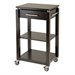 Winsome Linea Kitchen Island Cart in Espresso