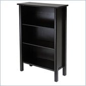 Winsome Liso 3 Shelf 44H Wood Bookcase in Espresso