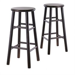 Winsome 30 Bar Stools in Espresso (Set of 2)