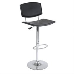 Winsome Single Air Lift Adjustable Stool in Black