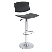 Winsome Spectrum Single Air Lift Adjustable Stool in Black