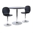 Winsome Spectrum 3pc Dining Table Set with 2 Swivel Stools