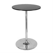 Winsome Spectrum Bar Height Pub Table in Black and Chrome