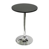 Winsome Spectrum Bistro/Tea Casual Dining Table in Black and Chrome Finish