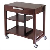 Winsome Mobile Beechwood Computer Desk in Antique Walnut