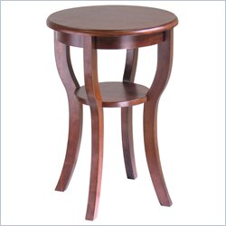 Winsome Accent Round Table in Walnut