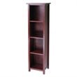 ADD TO YOUR SET: Winsome Milan Tall Storage Shelf in Antique Walnut