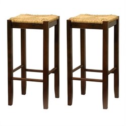 Winsome Regalia 29 Bar Stools in Walnut (Set of 2)