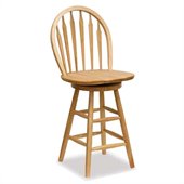 Winsome Wood 24 inch Windsor Swivel Seat Bar Stool Natural