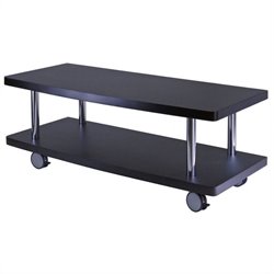 Winsome Evans Expresso TV Stand with Curved Shelf