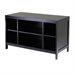 Winsome Hailey Large Modular Espresso TV Stand with Open Shelf