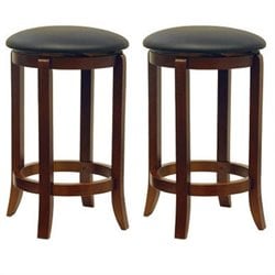 Winsome 24 Counter Height Swivel Bar Stools (Set of 2)