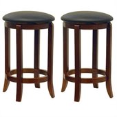 Winsome 24 Counter Height Swivel Bar Stools (Set of 2)