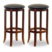 Winsome 30 Swivel Bar Stools in Walnut (Set of 2)