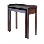 Winsome Kendall Expandable Pull Out Computer Desk in Antique Walnut