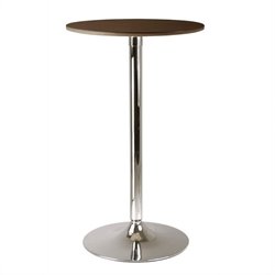 Winsome Kallie 24 Round Pub Table in Cappuccino