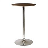 Winsome Kallie Pub Table 23.5 Round in Cappuccino