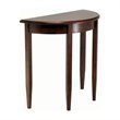 ADD TO YOUR SET: Winsome Concord Half Moon Table in Antique Walnut