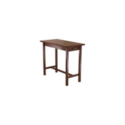 Winsome Kitchen Work Table with Drawers in Walnut Best Price