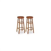 Winsome 30 Backless Swivel Bar Stools in Cherry (Set of 2)
