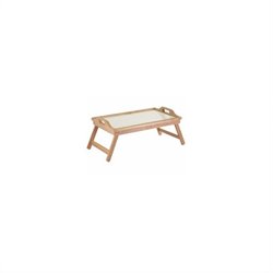 Winsome Bed Tray with Handle in Natural and White Top