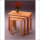 Winsome 3 Piece Nesting Accent Table in Solid Beechwood