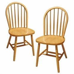 Winsome Windsor Dining Chairs in Beech (Set of 2)