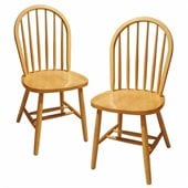 Winsome Windsor Dining Chairs in Beech (Set of 2)