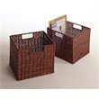 ADD TO YOUR SET: Winsome 2 Small Wired Baskets in Antique Walnut
