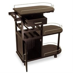Winsome Entertainment Cart in Espresso Beechwood Best Price