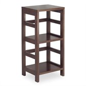Winsome 2 Section Shelving Unit in Espersso Beechwood