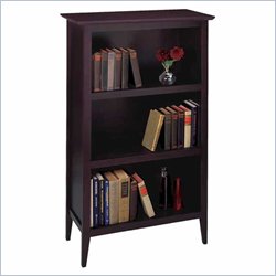 Winsome 3 Tier Bookcase in Espresso Beechwood