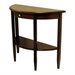 Winsome Half Moon Wood Console/Sofa Table in Walnut