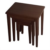 Winsome Regalia 3 Pc Solid Wood Side / Nesting Tables in Anitque Walnut