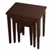 Winsome 3 Piece Solid Wood Side / Nesting Tables in Walnut