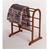 Winsome Quilt Rack Closet Organizer in Antique Walnut