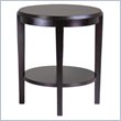 ADD TO YOUR SET: Winsome Nadia Round End Table in Dark Espresso Finish