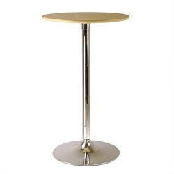 Winsome Kallie Round Pub Table in Natural Finish