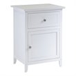 ADD TO YOUR SET: Winsome Nightstand Accent Table with Drawer in White