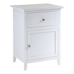 Winsome Nightstand Accent Table with Drawer in White