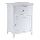 Winsome Nightstand Accent Table with Drawer in White